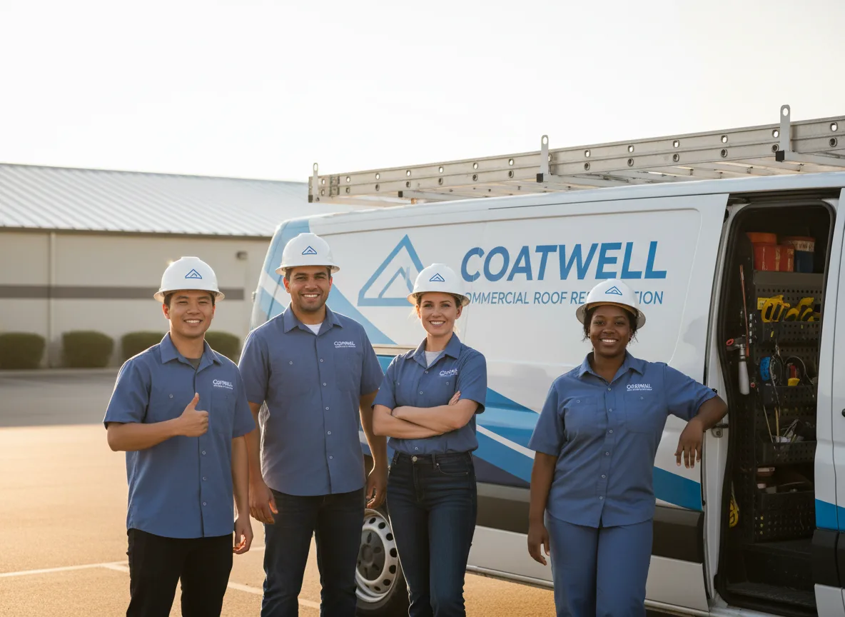 Commercial roof coating company in Alma Center, WI