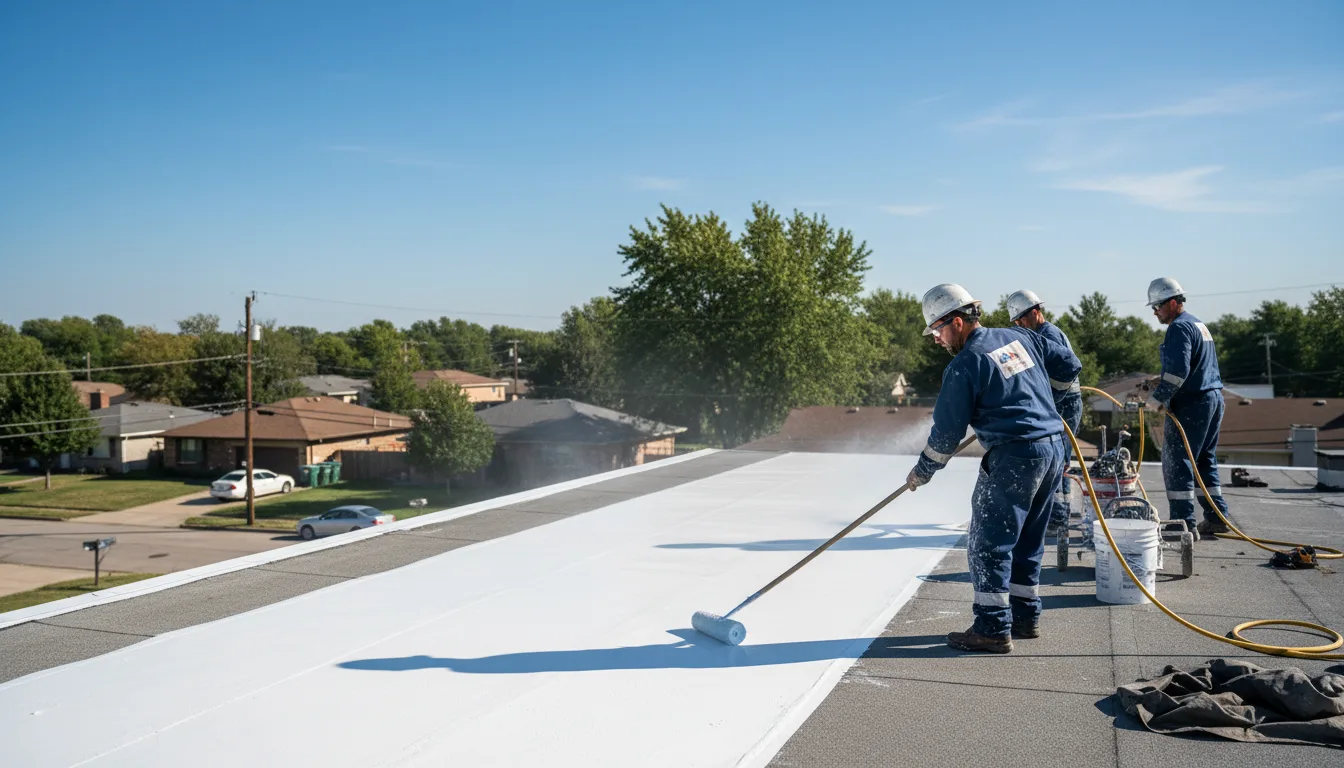 Commercial roof coating in Alma Center, WI near me